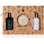 Accentra Winter Spa sprchový gel 150 ml + tělové mléko 150 ml + masážní kartáček dárková sada – Zbozi.Blesk.cz