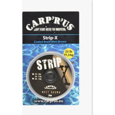 Carp'R'Us šňůra Strip-X Matt Brown 20m 15lb