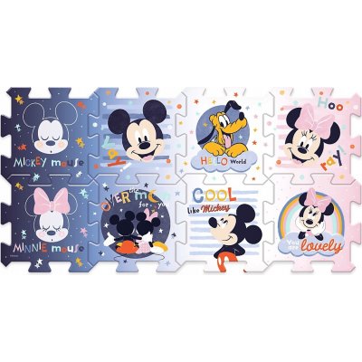 Trefl Pěnové puzzle Mickey Mouse 32x32x1cm 8 ks – Zboží Dáma