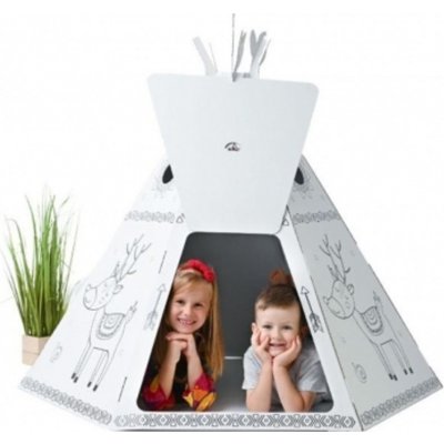 Tektorado Teepee kartonové 126 x 122 x 141 cm – Zboží Mobilmania