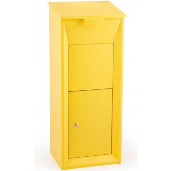 Waldbeck Postbutler Paketbox poštovní schránka na balíky stojící poštovní schránka žlutá (PB01-Postbutler-YLW)