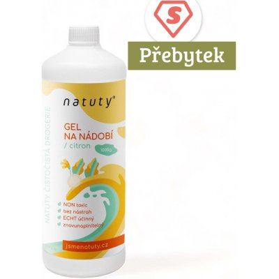 Natuty Gel na nádobí s vůní citronu 1 l – Zboží Dáma