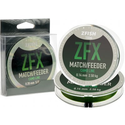 ZFISH ZFX Match Feeder CamoLine 150 m 0,2 mm – Zboží Mobilmania