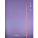 MITAMA A4 s gumičkou a chlopněmi, metalická fialová – Zboží Živě