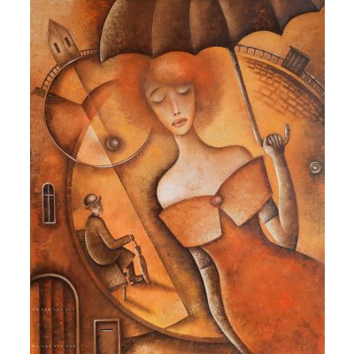Eugene Ivanov, Napůl zapomenutý sen, Malba na plátně, olejové barvy, 50 x 60 cm – Zboží Mobilmania