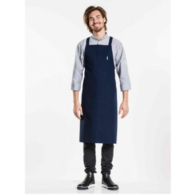 Chaud Devant Kuchářská zástěra s náprsenkou Nordic Cross Blue Blue modrá – Hledejceny.cz