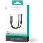 Joyroom SY-C02 adaptér 2v1 rozbočovač USB-C na 1x USB-C/1x Jack 3.5mm - Black – Hledejceny.cz