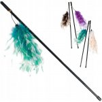 Karlie Hračka škádlítko pro kočky s pštrosím peřím 70cm – Zboží Dáma