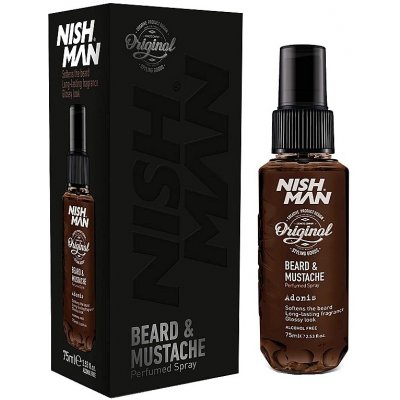 parfém na vousy NISH MAN Beard & mustache perfumed spray Adonis 75 ml – Zbozi.Blesk.cz