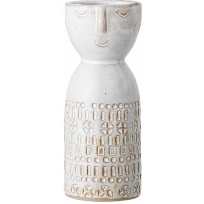 Bloomingville Keramická váza White Face, krémová barva, keramika – Hledejceny.cz