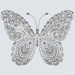 Creatissimo plastová šablona Mandala Motýl 30 x 30 cm – Zboží Dáma