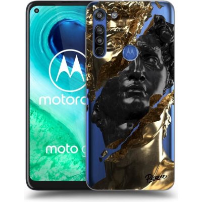 Pouzdro Picasee silikonové Motorola Moto G8 - Black Gold čiré – Zboží Mobilmania