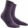 CEP dámské běžecké kompresní ponožky REFLECTIVE purple