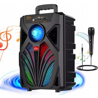 PŘENOSNÝ REPRODUKTOR PARTYBOX BLUETOOTH MIKROFON 2000W – Sleviste.cz