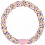 KKNEKKI Gumička do vlasů Kknekki Pastel Circus Glitter, růžová barva, textil – Hledejceny.cz