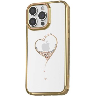 Kingxbar Wish Series s crystaly na iPhone 15 Gold