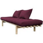 Sofa PACE by Karup 75*200 cm natural + futon bordeaux 710