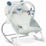 Ricokids houpací vibrační křesílko lehátko šedá Owl – Zboží Dáma