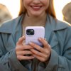Pouzdro a kryt na mobilní telefon Roar Kožený Mag Case - iPhone 12 fialové