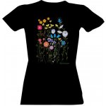 Tričko s potiskem Triko louka Botanicum dámské Černá – Zboží Dáma