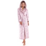 Flora župan se šálovým límcem 2556 4303 mauve mist listy – Zboží Dáma