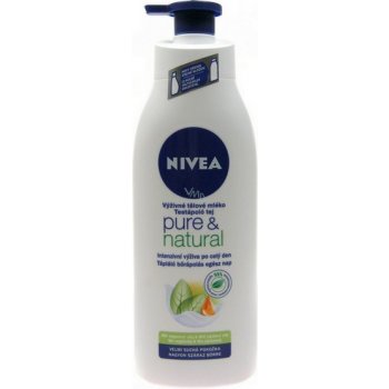 Nivea Pure & Natural výživné tělové mléko 400 ml