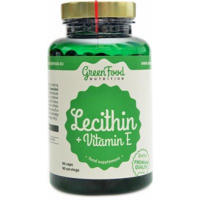GreenFood Lecithin + vitamin E 90 kapslí – Hledejceny.cz