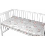 Baby Nellys Prostěradlo bavlna Premium Good night Animals GIRL šedé 70x140 – Hledejceny.cz