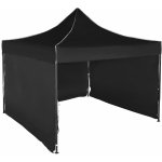 Expodum Nůžkový stan 3x3m ocelový Černá 3 boční plachty – Zboží Dáma