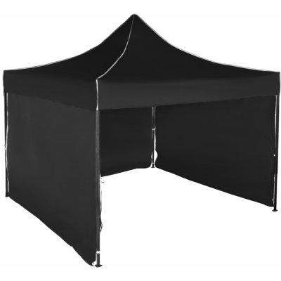 Expodum Nůžkový stan 3x3m ocelový Černá 3 boční plachty – Zboží Dáma