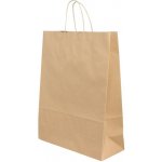 Taška 23*10*32 cm, hnědý 100% recyklovaný papír 100 g – Zboží Mobilmania