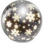 Emos LED vánoční skleněná koule vločky 12 cm 3x AA vnitřní teplá bílá časovač DCLW28 – Hledejceny.cz