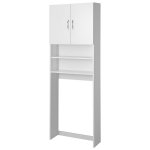 Aqualine SIMPLEX ECO skříňka za pračku 63x25x190cm, bílá – Sleviste.cz