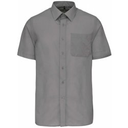 Kariban pánská košile s krátkým rukávem ESO stříbrná