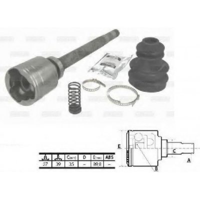 NTY Kloub poloosy pravý vnitřní BMW 3 (E46) 325xi 330xd 2000-2005 – Sleviste.cz