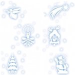 Indecor Šablona na zdobení sněhem vánoční 10 ks 21x31 cm – Zboží Mobilmania
