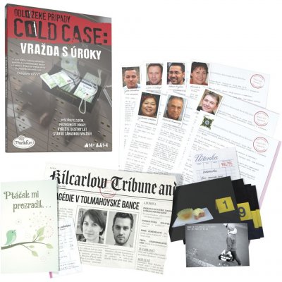 ThinkFun Odložené případy: Vražda s úroky – Zboží Dáma