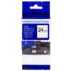 Barvící pásky PRINTLINE kompatibilní páska s Brother TZE-SE5, 24mm, černý tisk/bílý podklad, plombovací PLTB172, TZESE5