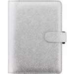 Filofax Saffiano A6 týdenní 2022 stříbrný – Zboží Živě