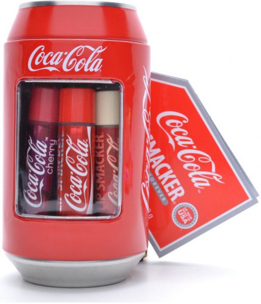 Lip Smacker Coca-Cola Lip Balm balzám na rty 6 x 4 g + plechová krabička  dárková sada | Srovnanicen.cz