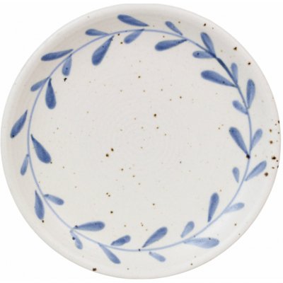 Strömshaga Kameninový talíř Viola Leaf Blue 18 cm, modrá barva, keramika – Hledejceny.cz