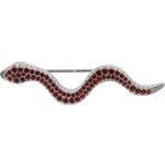 Český granát brož stříbrná 150754 – Zboží Dáma