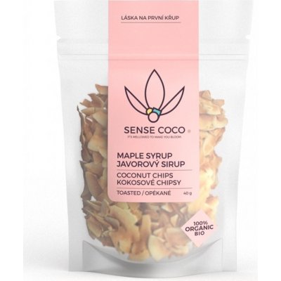 Sense Coco Bio kokosové chipsy javorové 40 g