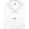 Pánská Košile AMJ pánská košile jednobarevná dlouhý rukáv slim fit JDS018 bílá