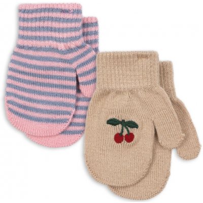 Konges Sløjd Palčáky Filla 2 kusy Cherry Stripe – Zboží Dáma