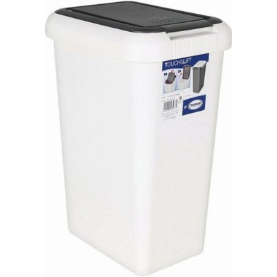 Tontarelli Odpadkový koš Touch & Lift 25 l krémová/šedá – Sleviste.cz