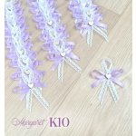 Krajkové svatební vývazky K10 (Lavender) – Zboží Dáma