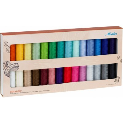 Sada šicích nití PES - SERALON 100 METTLER (28x200m) – Zboží Mobilmania