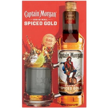 Captain Morgan Original Spiced Gold 35% 0,7 l (dárkové balení korbel) od  379 Kč - Heureka.cz