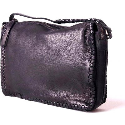 Gianni Conti malá /střední luxusní kožená crossbody kabelka no. 675 černá – Zboží Mobilmania